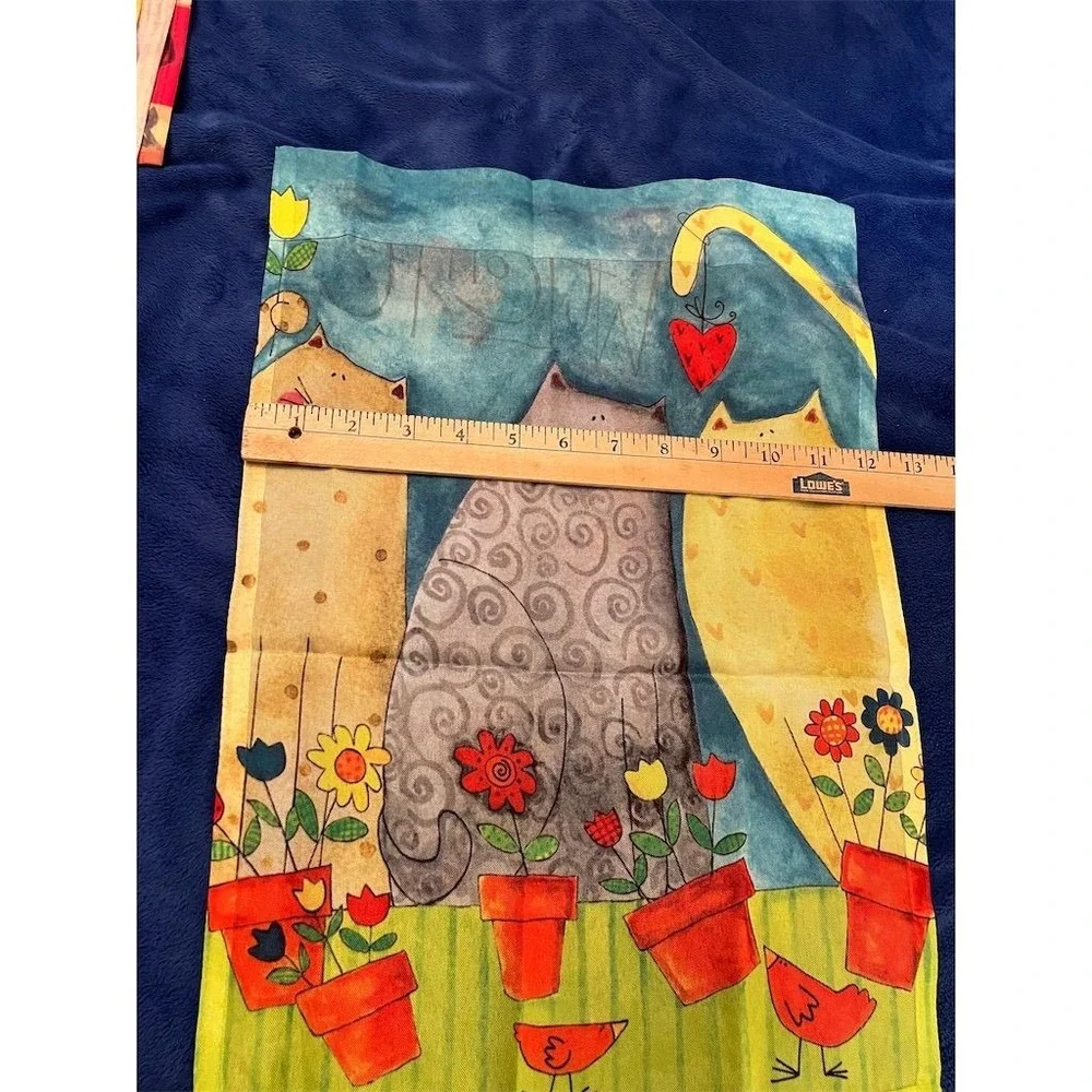 Briarwood Lane Garden Flag Set ‎ of 4 Weather Resistant Whimsical birds ladybugs